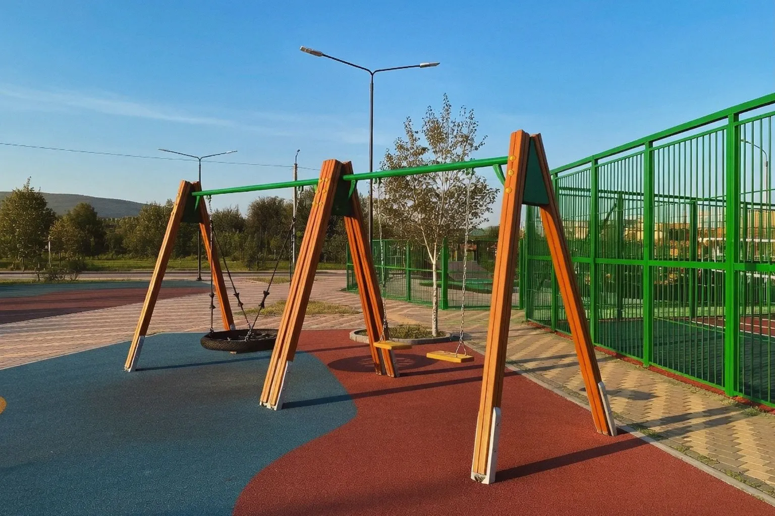Новое общественное пространство в микрорайоне Алтын Бесік: спорт и отдых для всей семьи